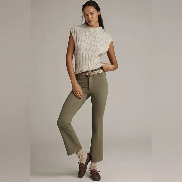 DL1961 Bridget Boot Deep Pine High-Rise Instasculpt Crop Jean size 28 - Picture 2 of 13